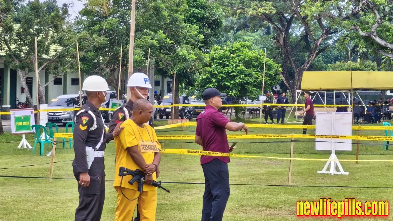 Denpom II/3 Lampung adakan rekonstruksi penembakan Polri di Waykanan
